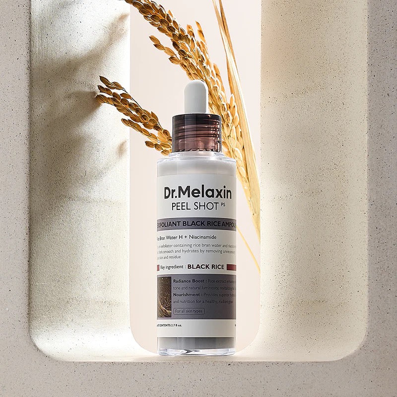 Dr. Melaxin Peel Shot White And Black Rice Exfoliating Essence Skin Lightening Contro Moisturizing Oil-Control Gentle Skin Care