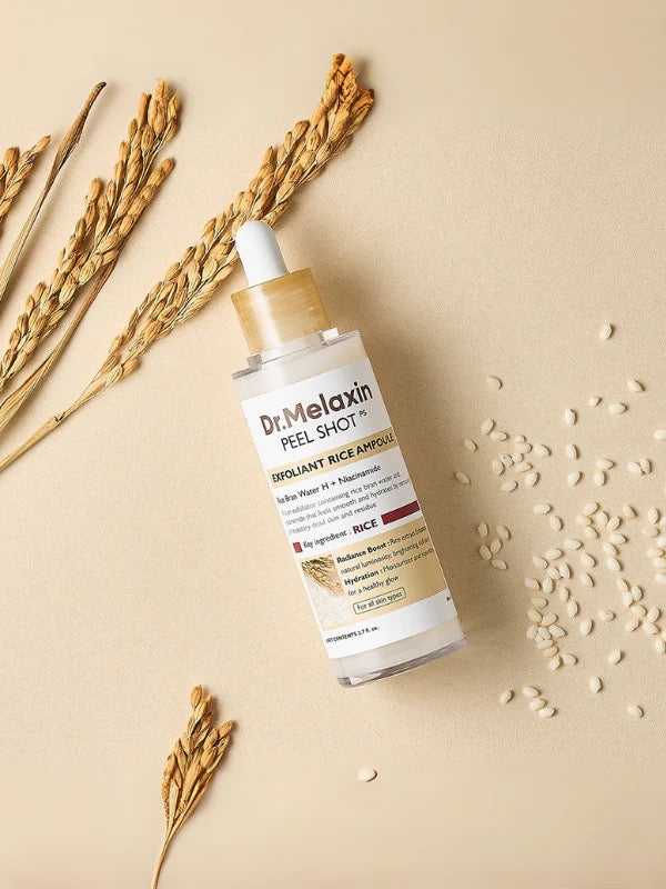 Dr. Melaxin Peel Shot White And Black Rice Exfoliating Essence Skin Lightening Contro Moisturizing Oil-Control Gentle Skin Care