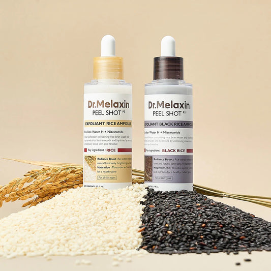 Dr. Melaxin Peel Shot White And Black Rice Exfoliating Essence Skin Lightening Contro Moisturizing Oil-Control Gentle Skin Care